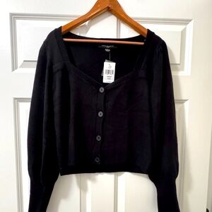 French connection black cardigan